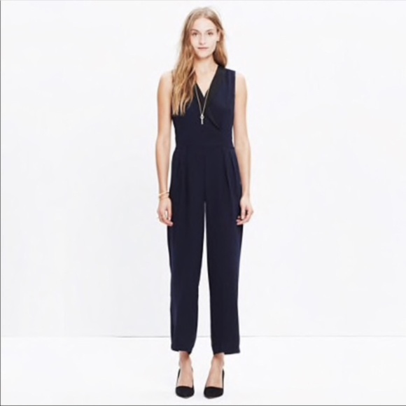 Madewell Dresses & Skirts - Madewell Womens Tux Navy Blue Jumpsuit 8